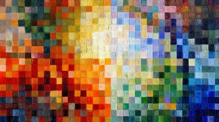 Abstract mosaic pattern design