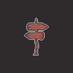 this is signpost icon in pixel art with colorful color and black background ,this item good for presentations,stickers, icons, t shirt design,game asset,logo and your project.