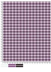 Purple and Black Checked Fabric Sample