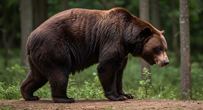 Brown Bear in Forest