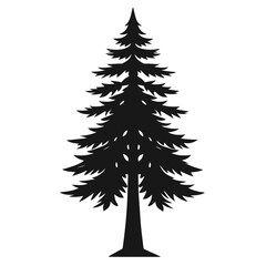 christmas tree isolated on white