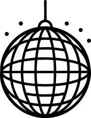 Obraz premium vector illustration of disco ball