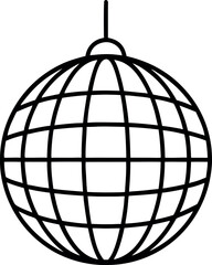 vector illustration of a disco ball