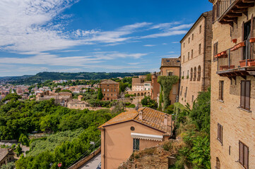 Obraz premium Grottammare, Marche. Spectacular glimpses, views and summer panoramas.
