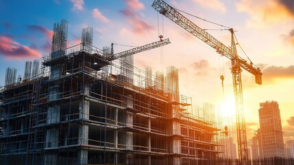 Building Under Construction Scene