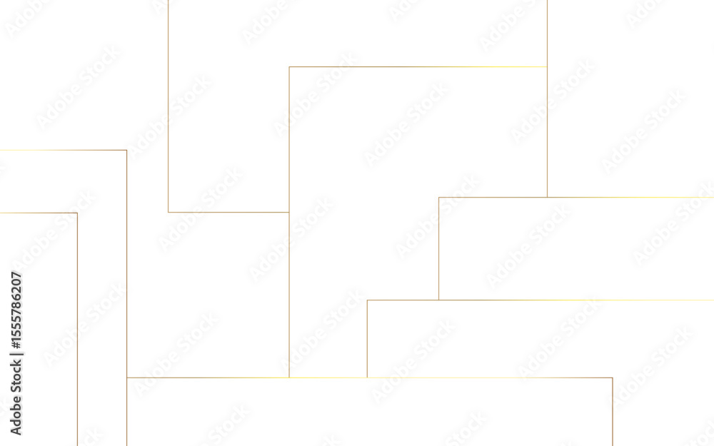 Aufkleber Abstract minimalist, background with a subtle geometric pattern of overlapping thin golden line. Modern, and elegant, appearance, ideal for tech, design, or corporate themes.