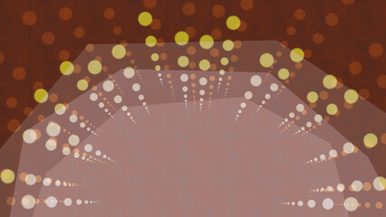 ポップでレトロな光の集中線とキラキラしたドットの背景エフェクト