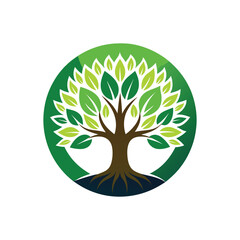 Simple Tree Icon Set Vector – Natural, Green, Eco-Friendly Symbol