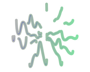 Green electric waves with abstract streaks