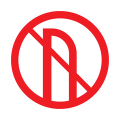 Fototapeta premium no parking sign