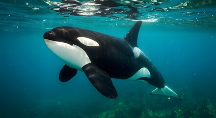 Orca Underwater Marine Life Animal