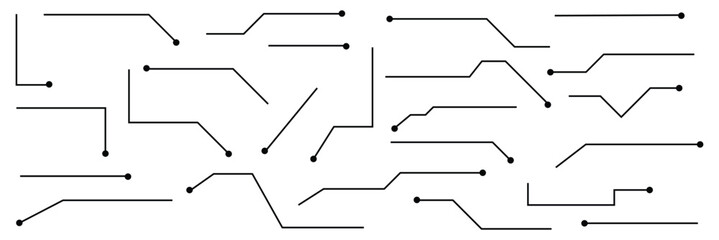 Callouts titles set. Digital callouts . Line callout label set. isolated on black and white background. Vector illustration. EPS 10 . 