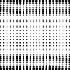 Halftone. Black dots on a white background. A pattern of round black dots of different sizes. Design element.
