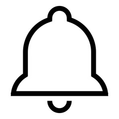 Notification Bell Icon Design Isolated on Transparent Background