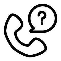 Naklejka premium Phone Inquiry Support Help