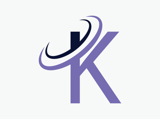 Creative letter logo design with abstract road and path symbol inside the alphabet shapes A, B, C, D, and E. Modern concept in purple color, representing journey, progress, travel, navigation, k