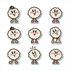 Obraz premium Cartoon Character – Flat Vector Set of Fun and Friendly Characters