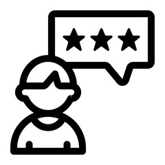 Person with Three Star Review