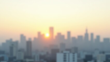 Fototapeta premium City Skyline at Sunset
