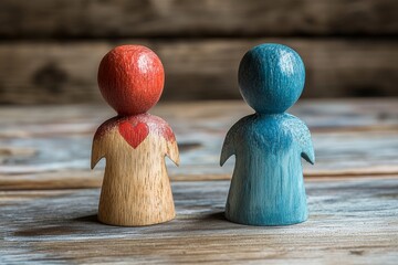 Unfaithful relationship concept: Wife suspects her husband is disloyal., Generative AI