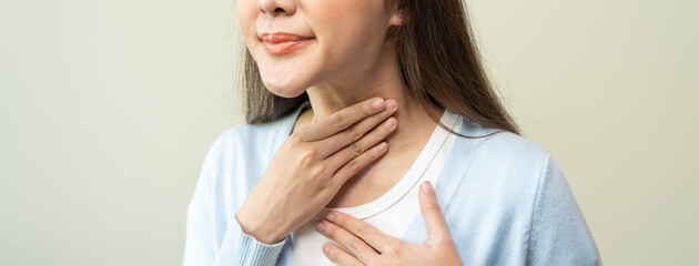 Woman have reflux acid and chest pain.