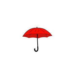 Minimal Umbrella Icon Vector Illustration