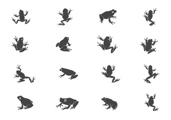 Frog svg, Tree frog silhouette, Jumping frog svg, Frog climbing silhouette, Frog silhouette, Sitting frog silhouette, Siting frog svg. 