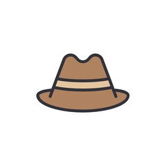 Vintage Fedora Hat Symbolizing Mystery And Classic Style On Transparent