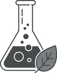 Green Chemistry Eco Friendly Laboratory Flask Icon