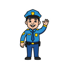 funny cartoon policeman