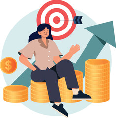 Smart investment and finance literacy, prosperity, growth and investing concept. Money saving and smart money management. 