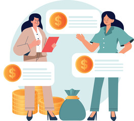 Smart investment and finance literacy, prosperity, growth and investing concept. Money saving and smart money management. 