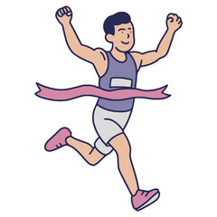 Running Illustration Cartoon