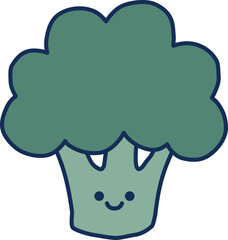 Adorable Kawaii Broccoli

