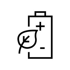 Eco battery icon
