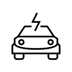 Electric car icon