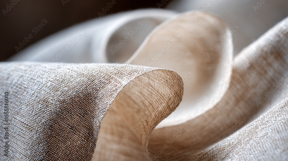 Poster the fabric is light in color and features a wavy texture throughout