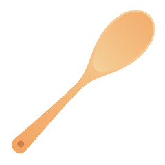 Spoon vector. Wooden Spoon on PNG.