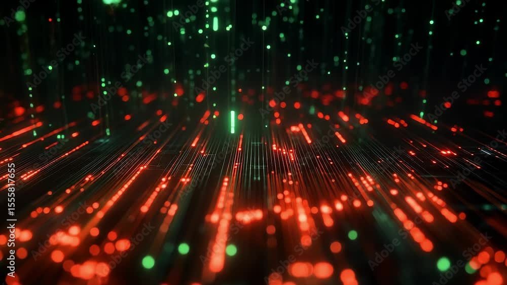 Aufkleber futuristic data flow technology network abstract background