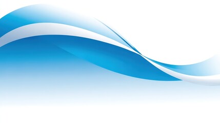 Fototapeta premium High-Quality Minimalist Blue and White Background with Curved Edges