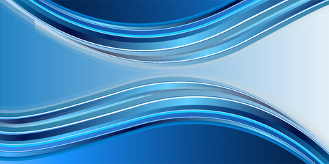 Abstract blue background with diagonal lines. Dynamic shapes composition. Vector illustration