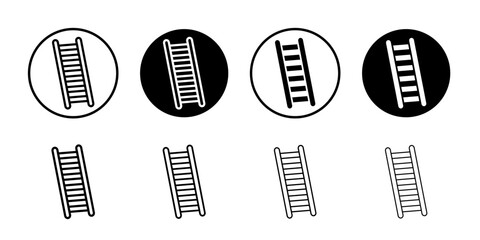 Ladder icon thin flat simple illustration symbol