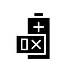 Non Rechargeable battery icon