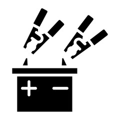 Battery and clamp unit icon