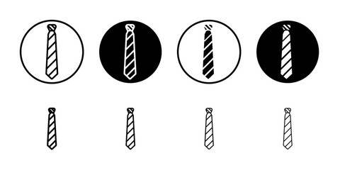 Tie icon thin flat simple illustration symbol
