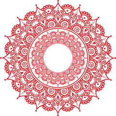 Beautiful flower art and mandala vector design