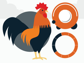 Clean and modern business infographic template designed to present data, strategy, and process flow in a visually engaging format. This vector design includes step-by-step diagrams, charts, banners, 7