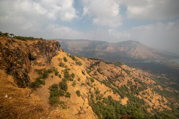 Elephant's head Point, a beautiful landscape, a sightseeing attraction in Mahabaleshwar, India