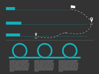 A flow direction business infographic is a visual tool that presents the steps of a business process in a sequential and easily understandable manner. By using arrows, icons, and appealing colors, 