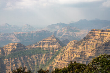 Arthur's Seat, a beautiful landscape, a sightseeing attraction in Mahabaleshwar, India